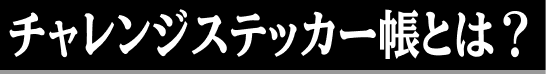 チャレンジステッカー帳とは？