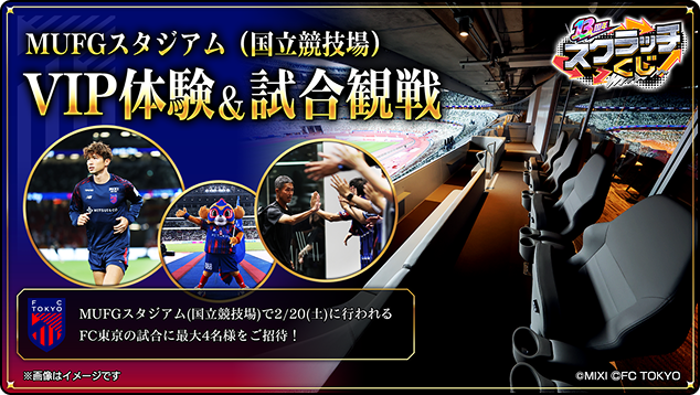 MUFGスタジアム(国立競技場)VIP体験＆試合観戦の賞品イメージ（※画像はイメージです）