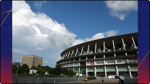 MUFGスタジアム(国立競技場)の外観