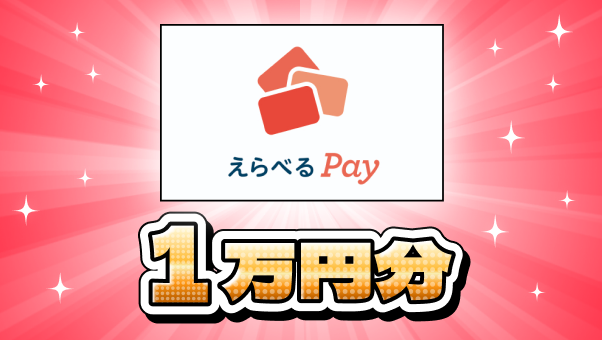 えらべるPay 1万円分の賞品イメージ