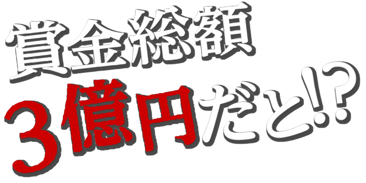 賞金総額3億円だと！？