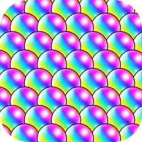 4等 オーブ100個のイラスト画像