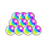 5等 オーブ10個のイラスト画像
